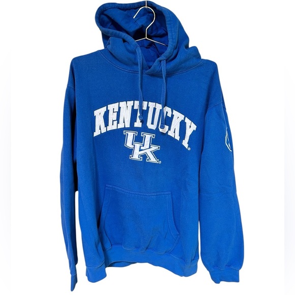 Unisex UK Kentucky Embroidered Blue College Hoodie, Size XL - Picture 3 of 6